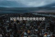 如何用蓝莓视频使用感受