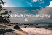 秘语空间小徐崽子合规与风险提示详解