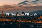 黑料网app越权权限排查实操