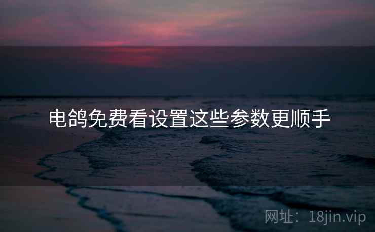 电鸽免费看设置这些参数更顺手