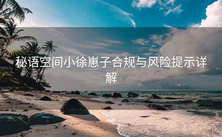 秘语空间小徐崽子合规与风险提示详解