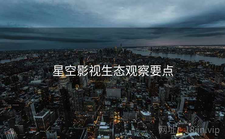 星空影视生态观察要点
