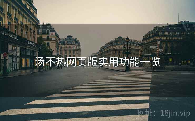 汤不热网页版实用功能一览