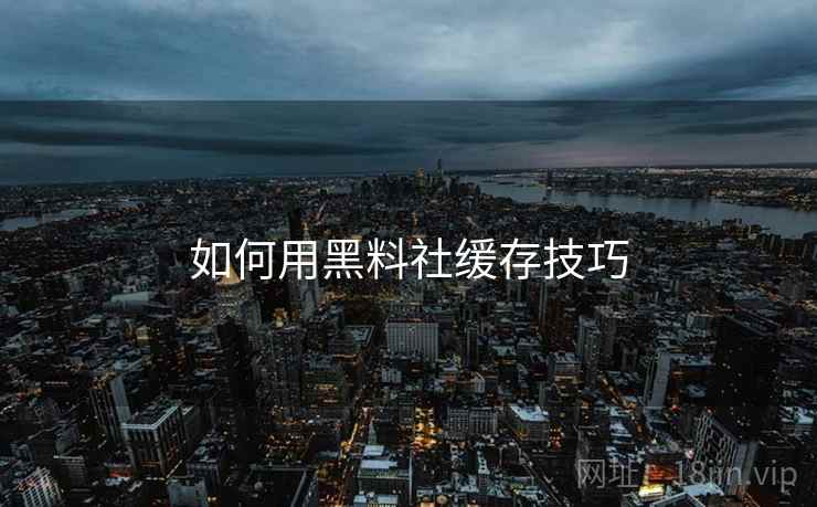 如何用黑料社缓存技巧