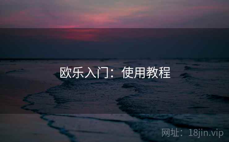 欧乐入门：使用教程