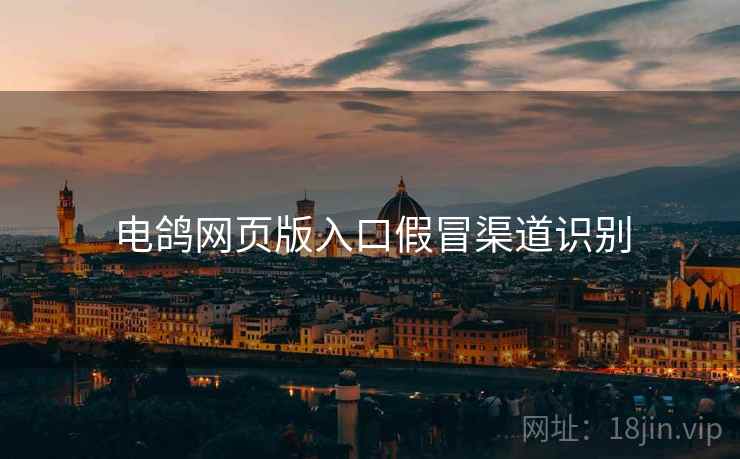 电鸽网页版入口假冒渠道识别