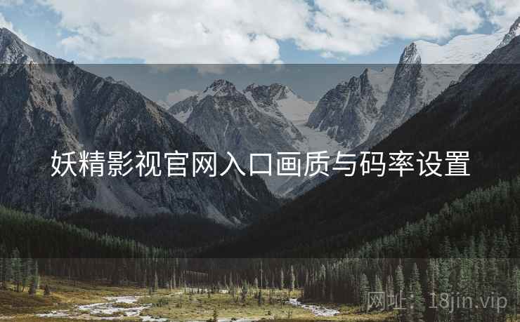 妖精影视官网入口画质与码率设置