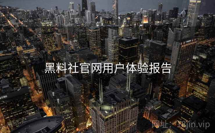 黑料社官网用户体验报告